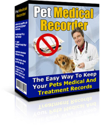 Product picture Pet Medical Recorder: Keep Track Of Pet Medical Records MRR