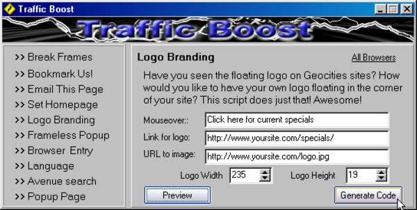 Product picture Traffic Boost: generate 10 scripts to increase traffic (MRR)