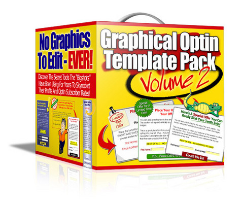 Product picture The Graphical Optin template Pack - Volume 2 (MRR)