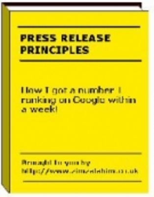 Product picture PRESS RELEASE PRINCIPLES EBOOK  (MRR)