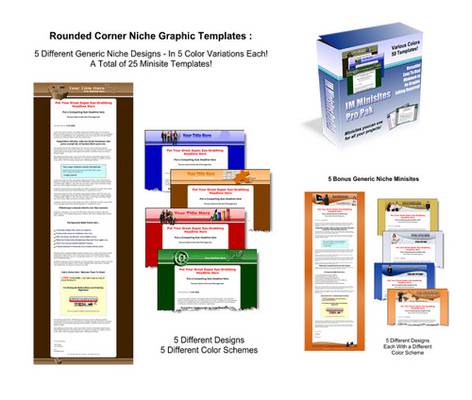 Product picture IM Minisites Pro Pak: 50 pro minisite templates (MRR) 